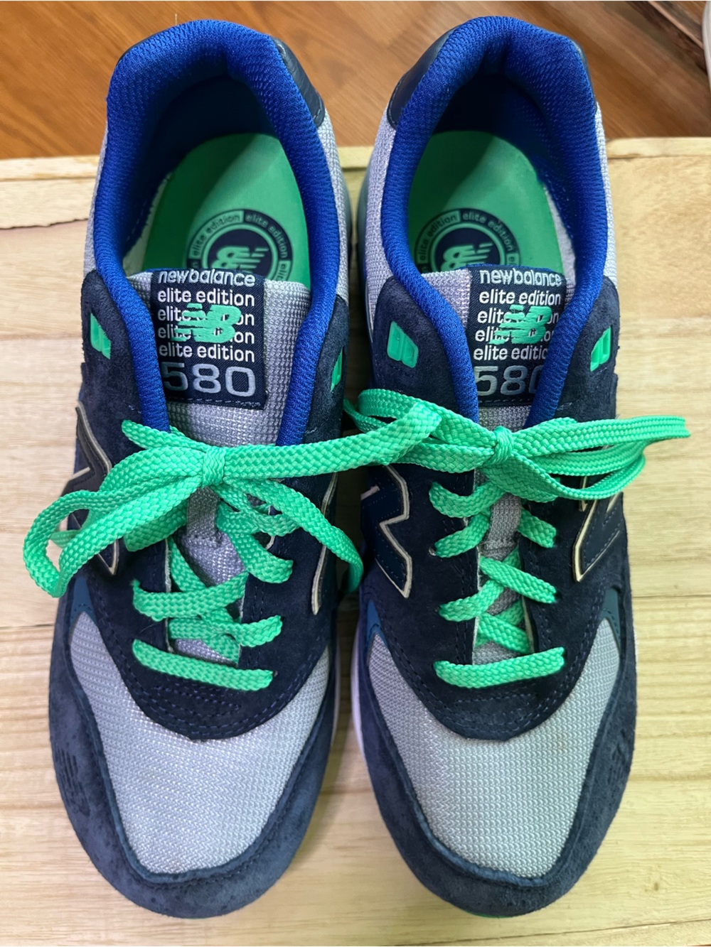 New Balance 580 Elite Edition Men’s Sneakers Navy Green Blue Size 9